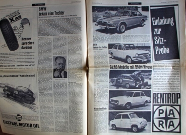 BMW "Erfolgreich durch Leistung" Factory-Journal 1965 three editions (6280)